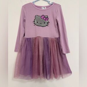 Hello Kitty Lavender & Purple Tulle Skirt Casual Dress